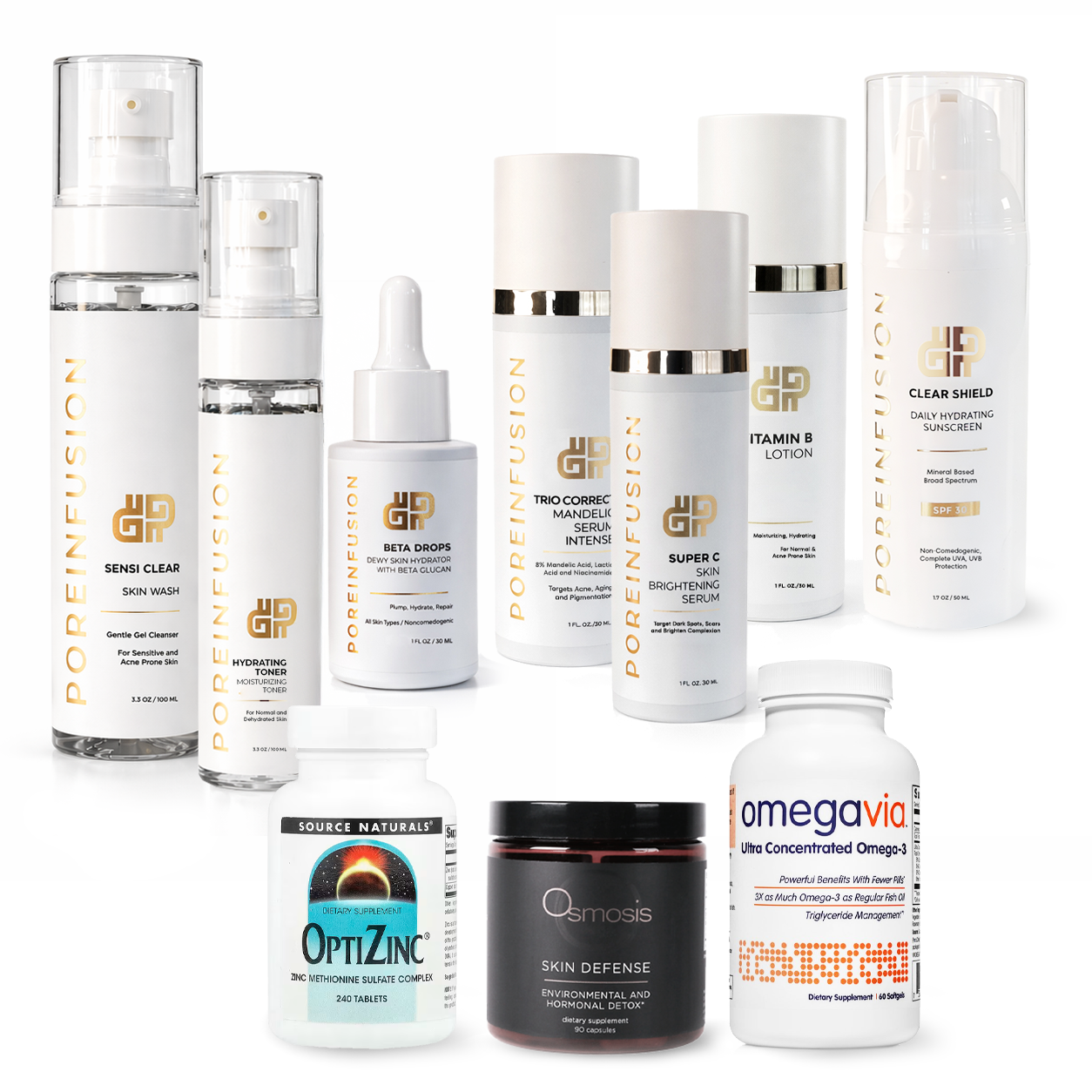 Non-Inflamed Acne: Skincare + Supplement Starter Kit